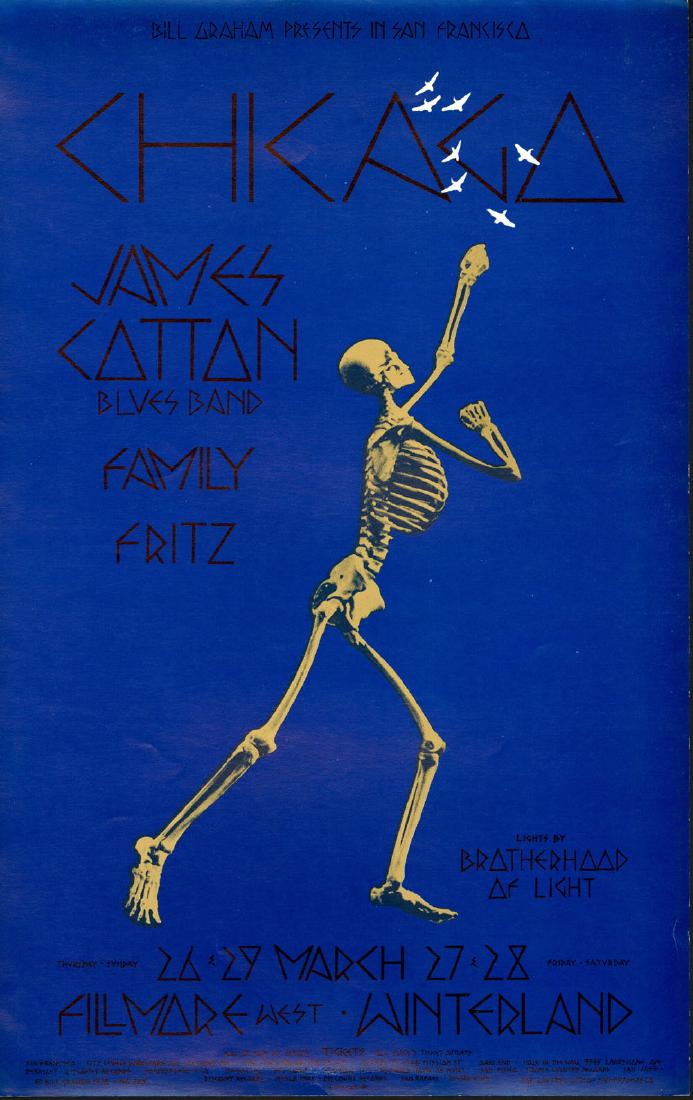 1970 Bill Graham Poster featuring Chicago (1 of 1)