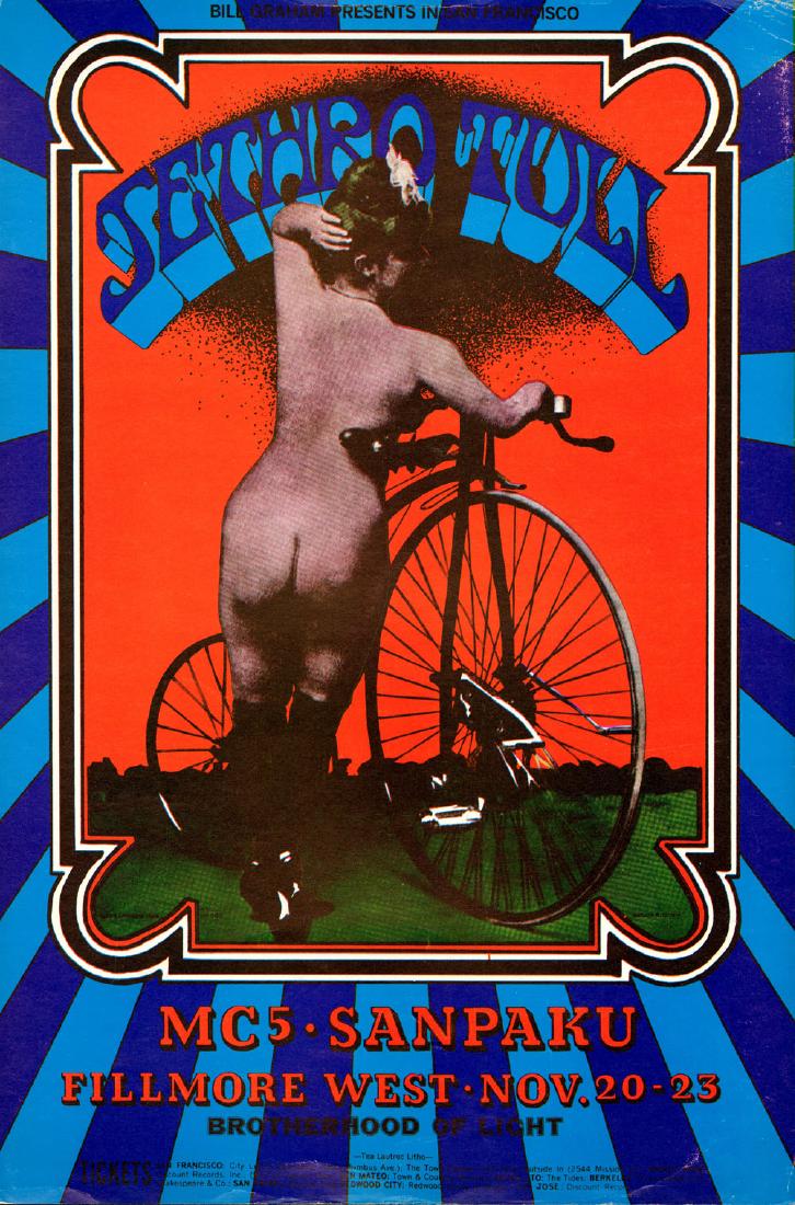 Scarce 1969 Jethro Tull Fillmore Poster (1 of 1)