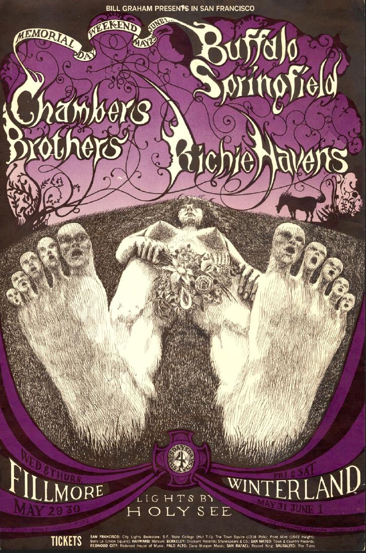 Fantastic Lee Conklin Buffalo Springfield Poster (1 of 1)