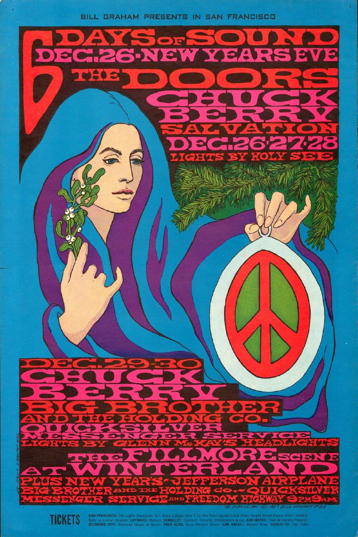 Rare 1967 Doors New Years Poster (1 of 1)