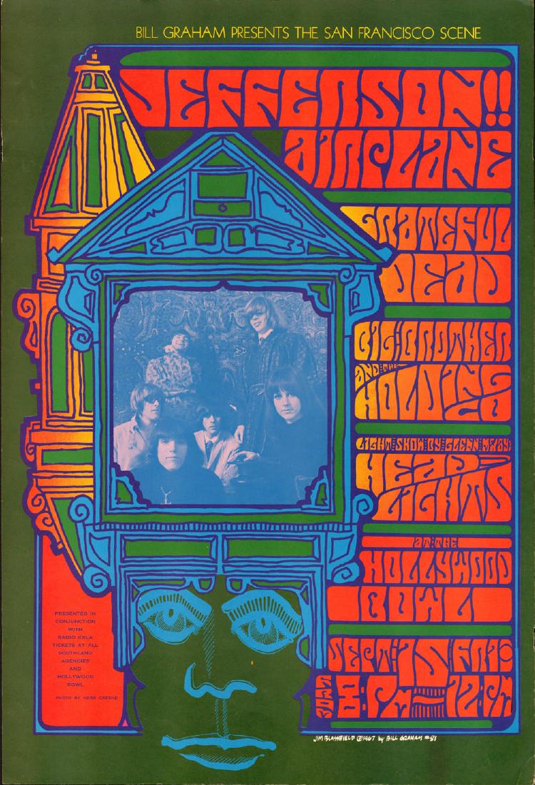 Scarce BG-81 Grateful Dead Jefferson Airplane Poster (1 of 1)