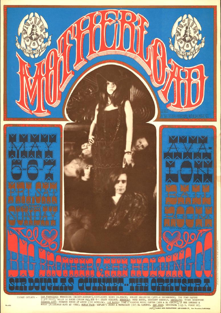 Rare FD-60 Janis Joplin Poster (1 of 1)