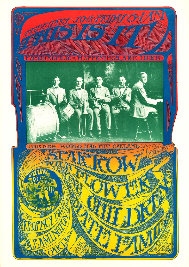Interesting AOR 2.261 Poster: Interesting AOR 2.261 Poster Artist: Stanley Mouse Medium: Lithograph Printing Date: 1967 Series: The Art of Rock Size: 14" x 21" This poster was designed by Mouse and Kelley for a show at the Leaming