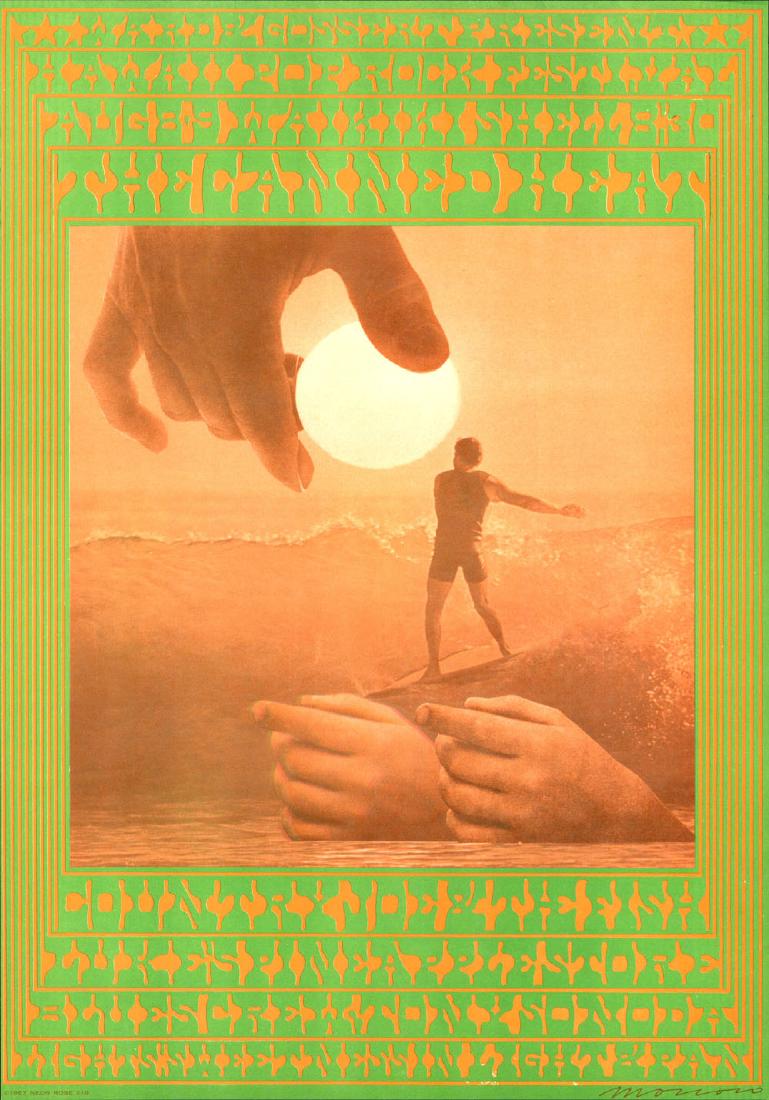 Beautiful Neon Rose Waikiki Poster (1 of 1)