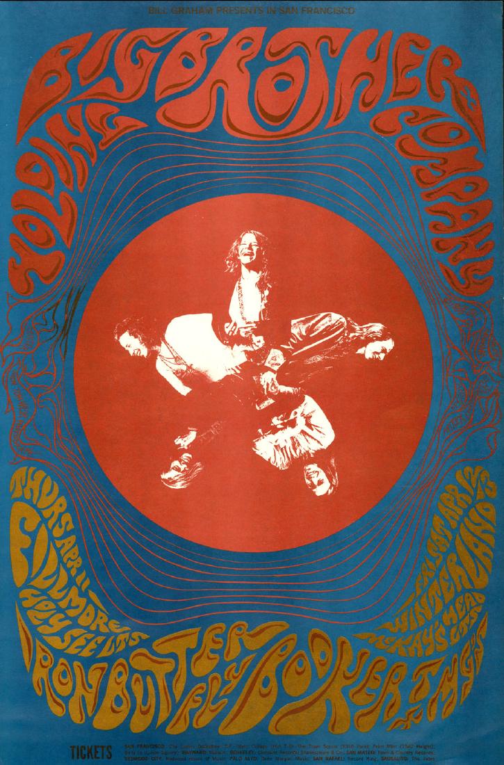 Scarce BG-115 Janis Joplin Poster (1 of 1)