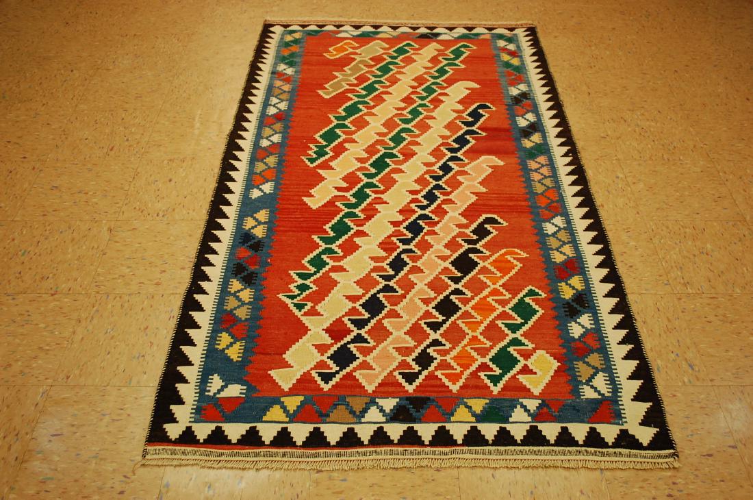 Fine Persian Shiraz Qashkai Sofreh Kilim Rug 3.8x7 (1 of 9)