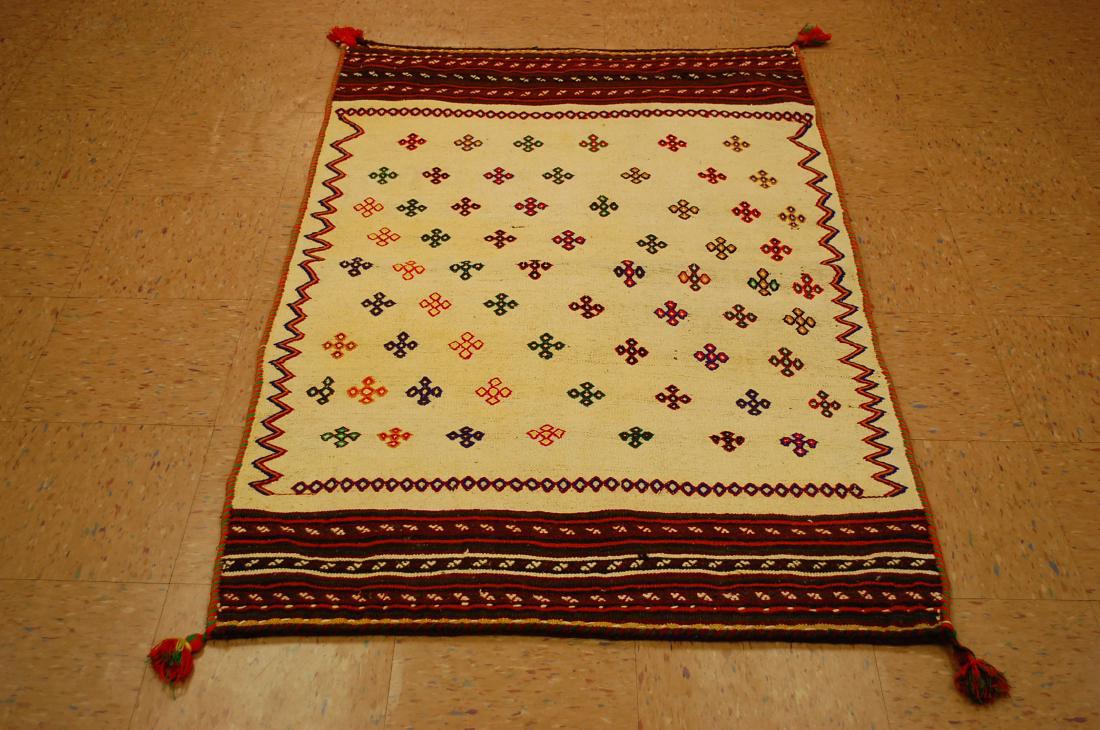 Fine Persian Shiraz Qashkai Sofreh Kilim Rug 3.3x5.2 (1 of 9)