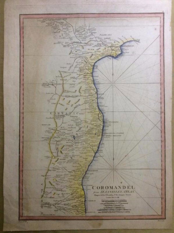 Harrison: Antique Map of Southeast India, 1788 (1 of 1)