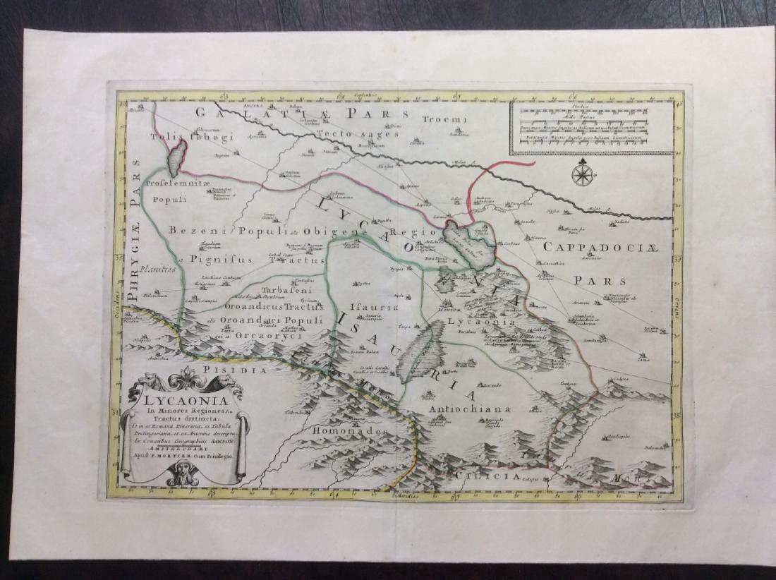 Martier: Antique Map of Lycaonia Asia Minor, 1705 (1 of 1)