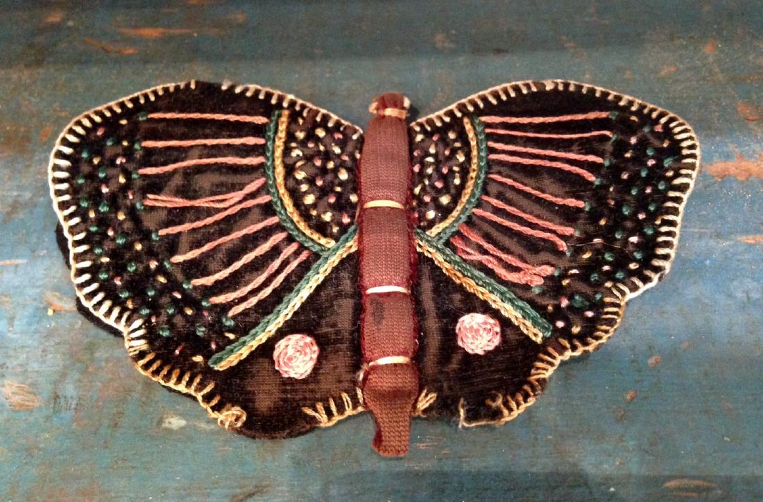 19th Century Victorian Butterfly Pen Wipe (1 of 3)