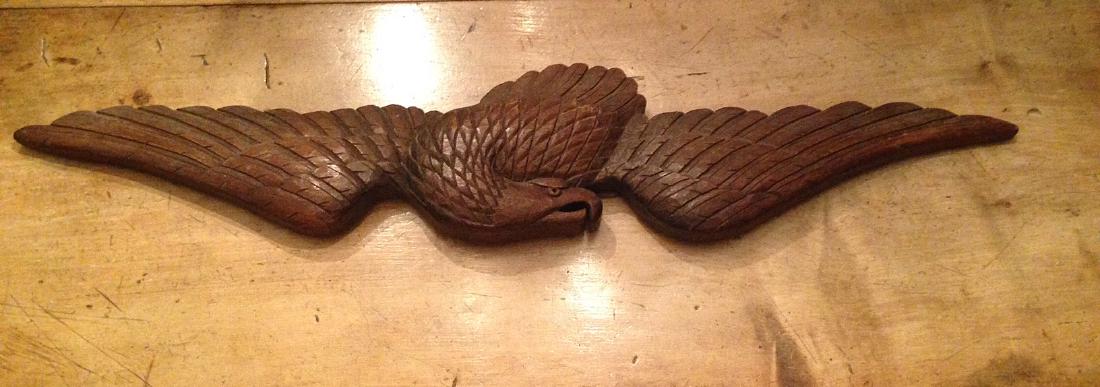 Early 20th Century Carved Walnut Eagle (1 of 7)