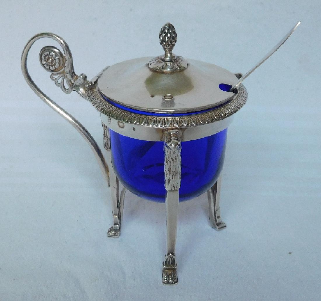 Antique French Empire Sterling Silver Mustard Pot 19h C (1 of 10)