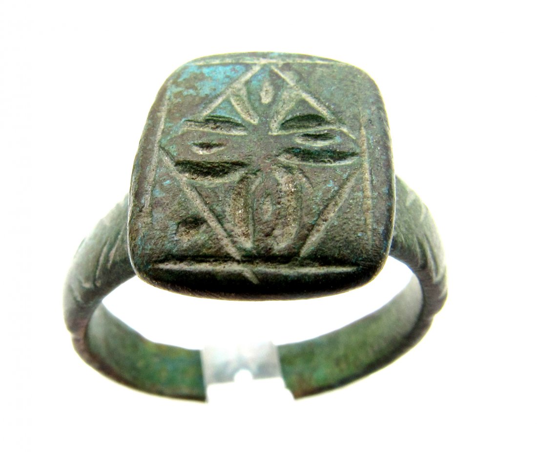 Superb Medieval Ring with Cross (1 of 4)