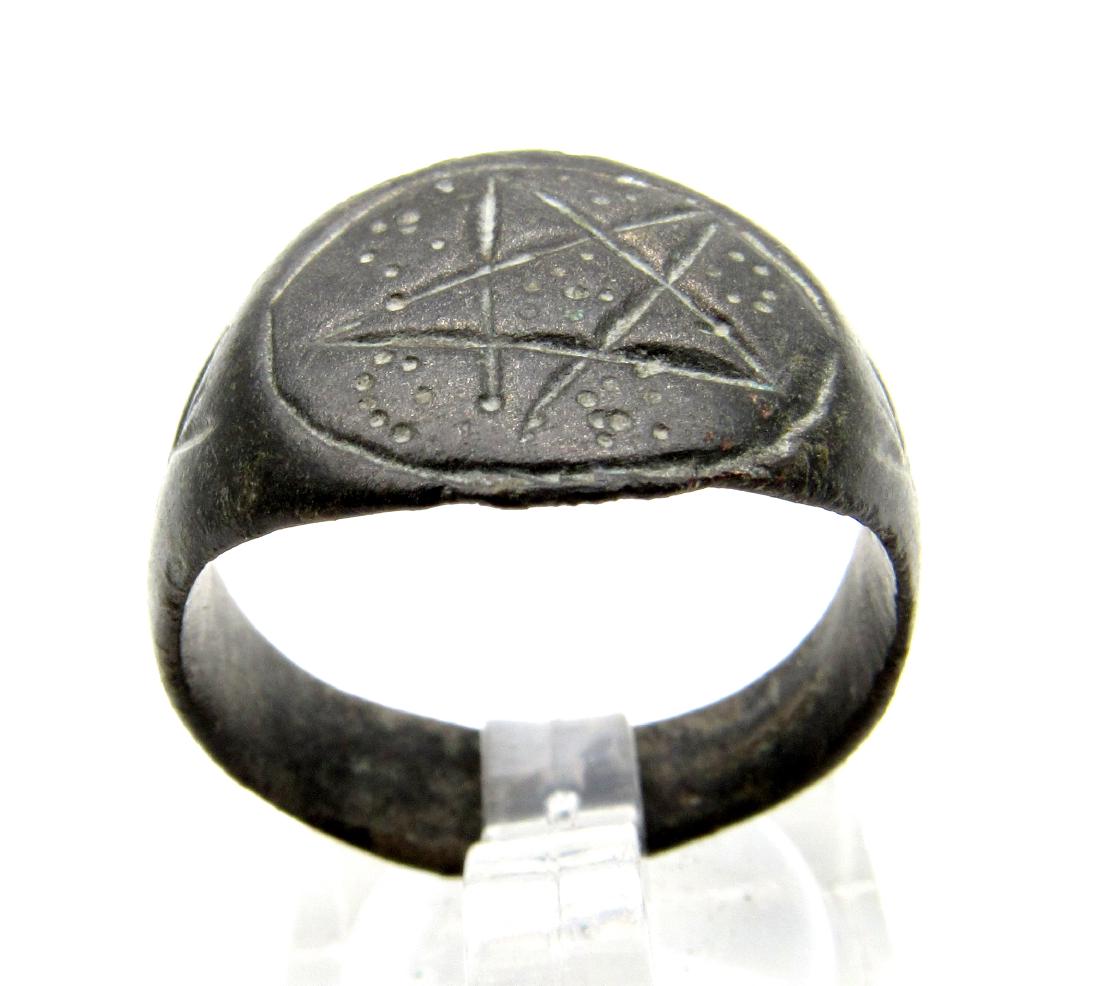 Rare Medieval Magical Ring with Pentagram (1 of 4)