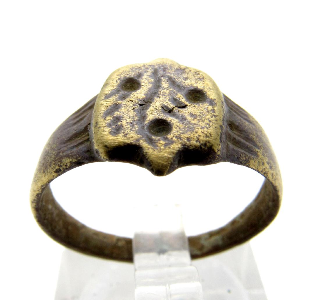 Viking Ring with Stylized Beast on Bezel (1 of 3)