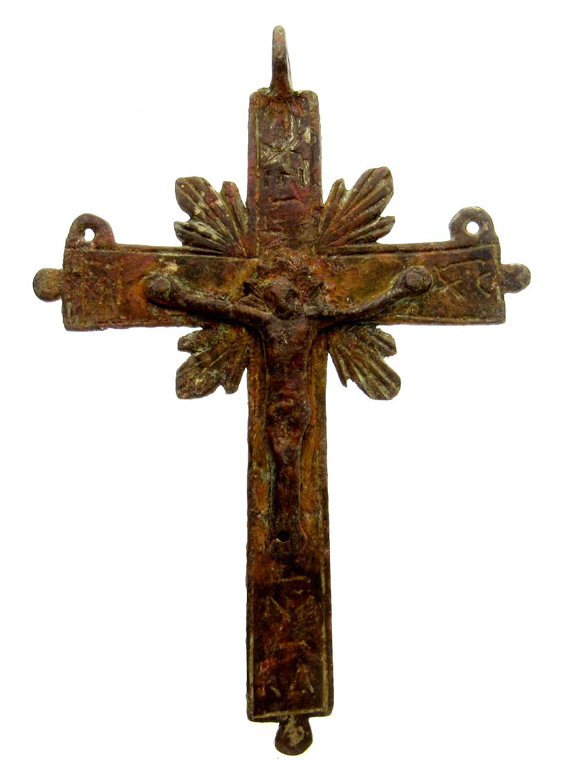 Large Medieval Cross Pendant with Jesus Christ (1 of 3)