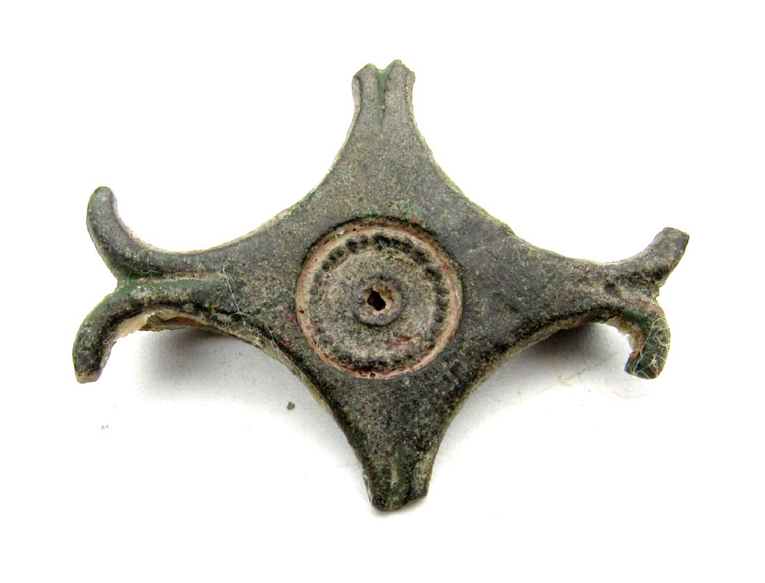 Roman Legionary Plate Brooch with Sun Symbol (1 of 3)