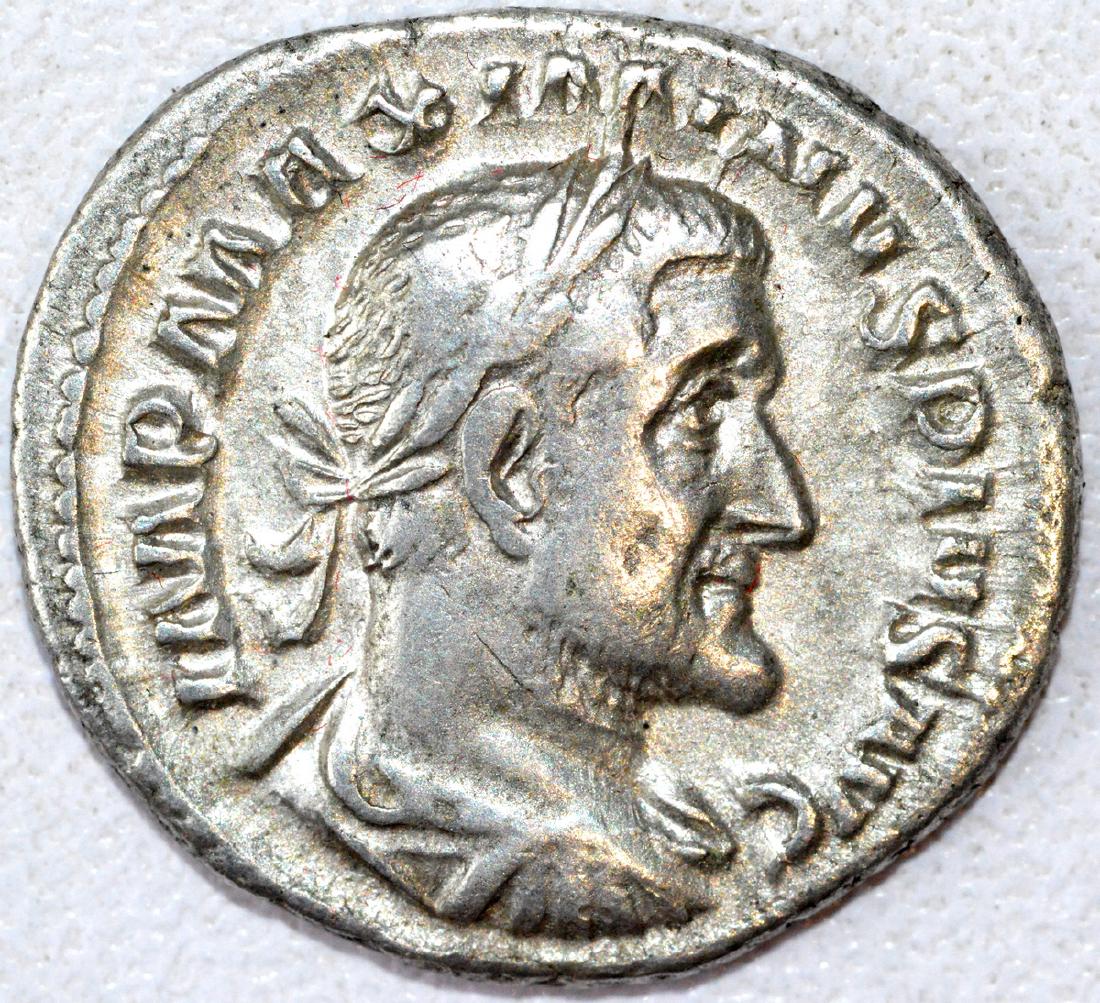 Ancient Roman Denarius of Maximinus Thrax (1 of 2)