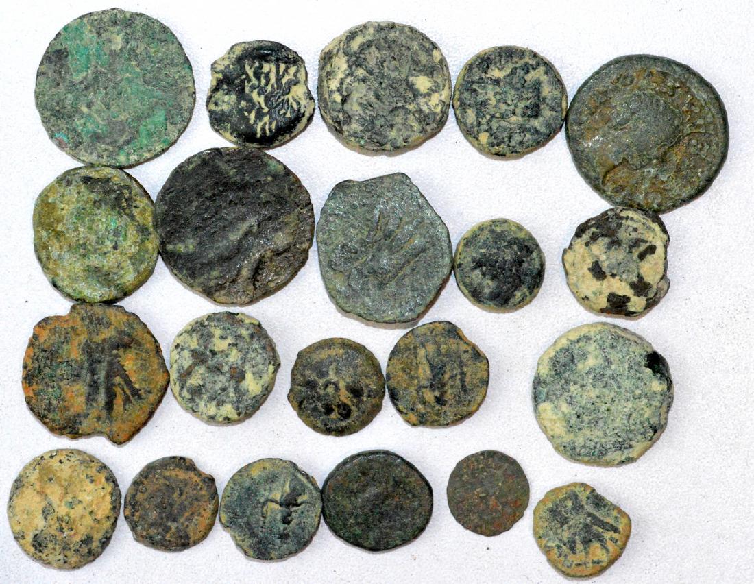 Lot of 20 Ancient Greek (Egyptian) Coins for Cleaning (1 of 2)