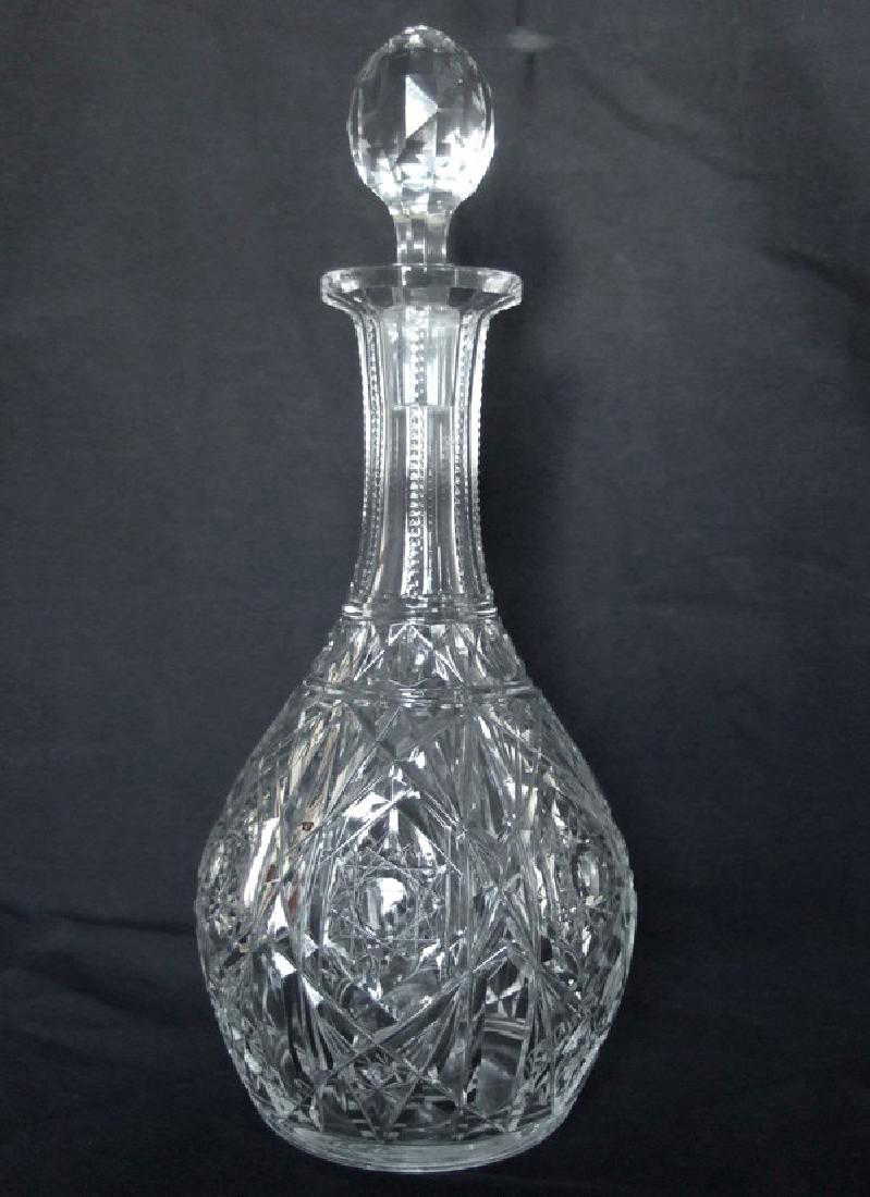 Baccarat France Crystal Decanter, Lagny Pattern