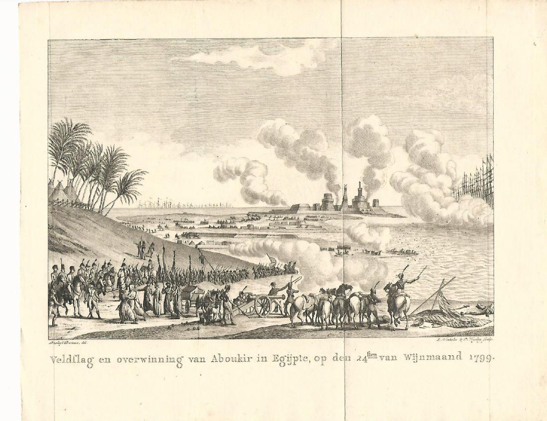 1800 Engraving Napoleanic War Aboukir Egypt (1 of 1)