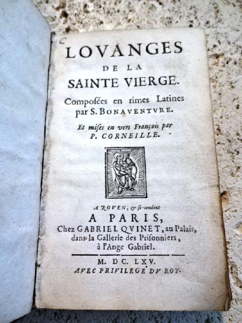 1665 Lovanges De la Sainte Vierge. Composees (1 of 2)