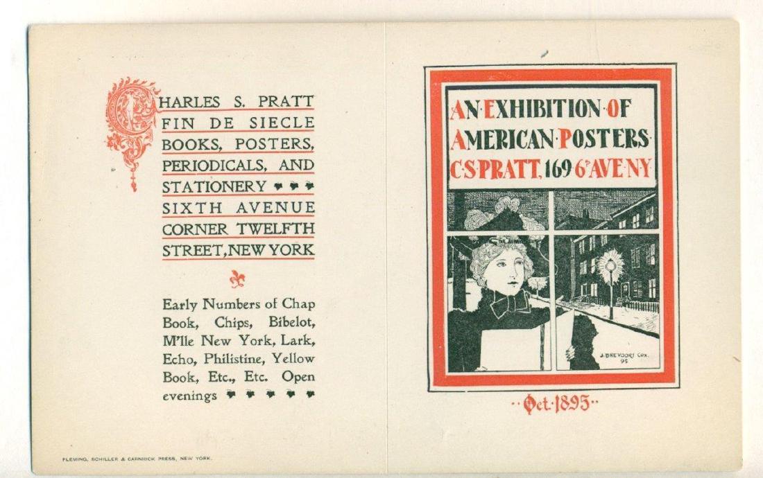 Antique 1895 New York City Art Exhibit American Posters (1 of 2)