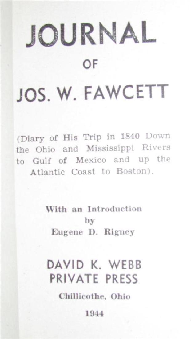 Journal of Jos Fawcett 1840 Trip Down Mississippi River (1 of 1)