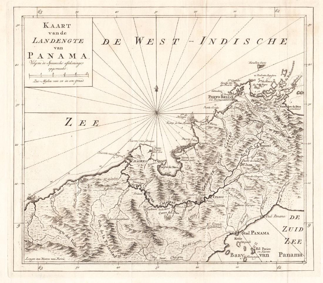 Tirion: Antique Map of Panama, 1750 (1 of 1)