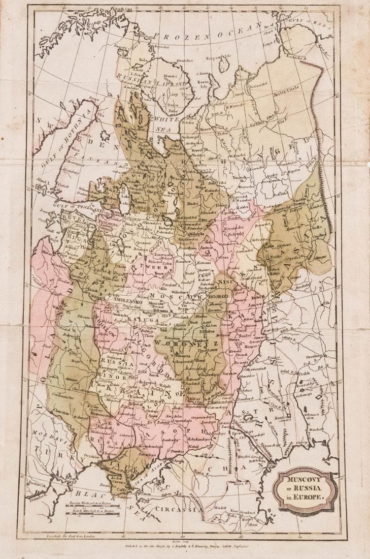 Brightly & Kinnersley: Antique Map of Euro Russia, 1806 (1 of 1)