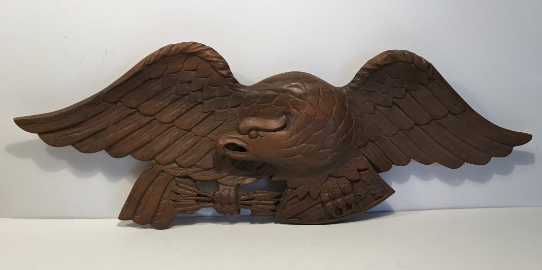 Eagle Wall Walnut Plaque (1 of 2)