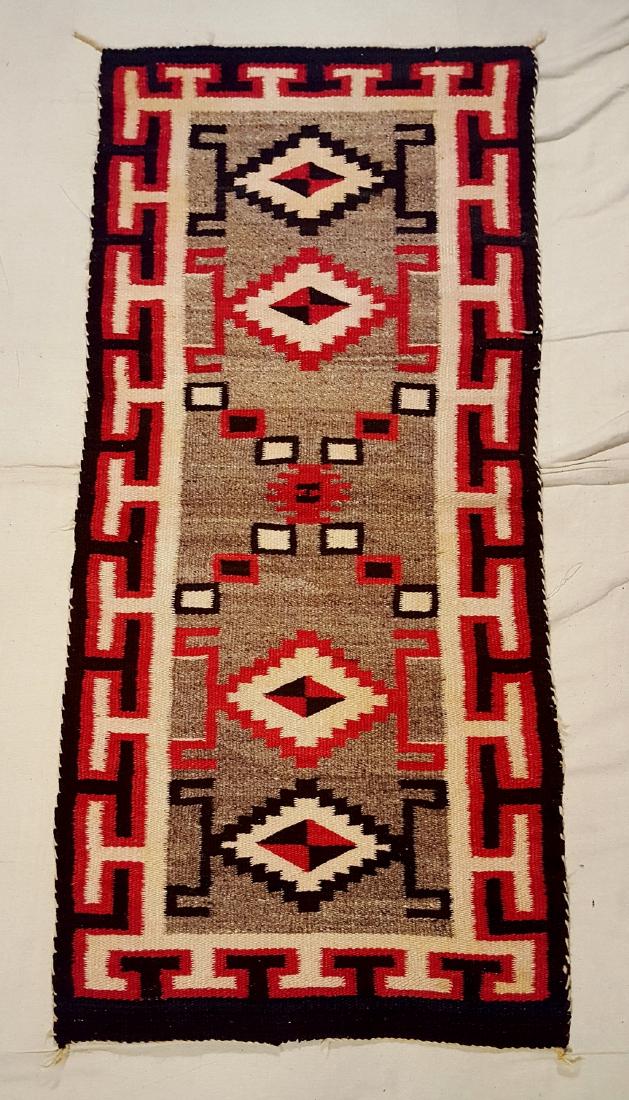 Unusual Navajo Ganado Woven Table Runner Circa 1930's (1 of 2)
