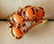 Vintage 14K Gold Angel Skin Coral Diamond Ring - 4