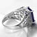 14K White Gold Sapphire Ring, 5.15 ct - 5