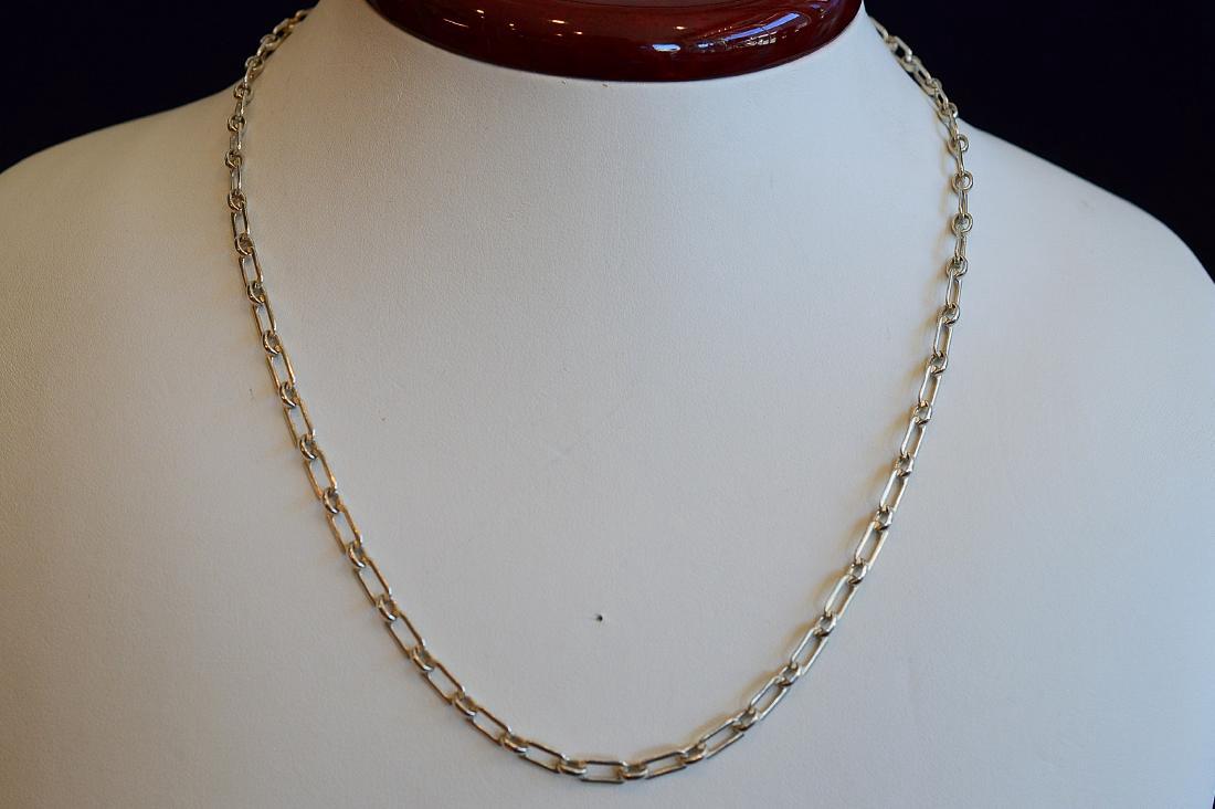 Ladies 18" Sterling Silver Toggle Necklace (1 of 3)