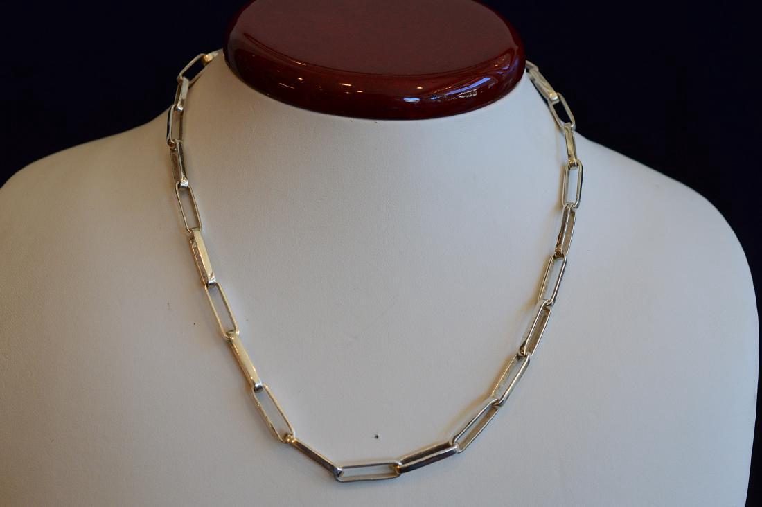 Ladies 16" Sterling Silver Long Link Chain Necklace (1 of 3)