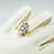 Vintage 10K Yellow Gold Cubic Zirconia Ring, 5ct - 3