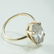 Vintage 10K Yellow Gold Cubic Zirconia Ring, 5ct - 4