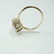Vintage 10K Yellow Gold Cubic Zirconia Ring, 5ct - 6