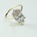 Vintage 10K Yellow Gold Cubic Zirconia Ring, 5ct - 7