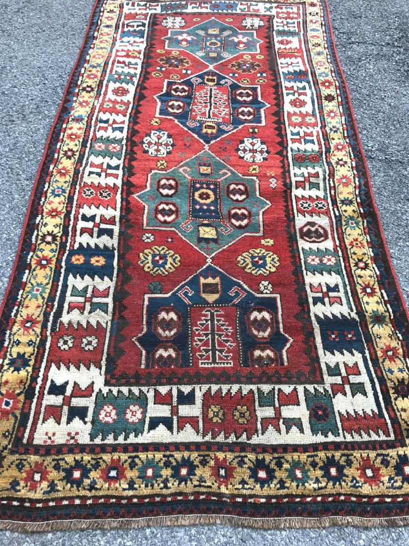 Antique South Caucasian Kazak Runner 4x9 (1 of 10)