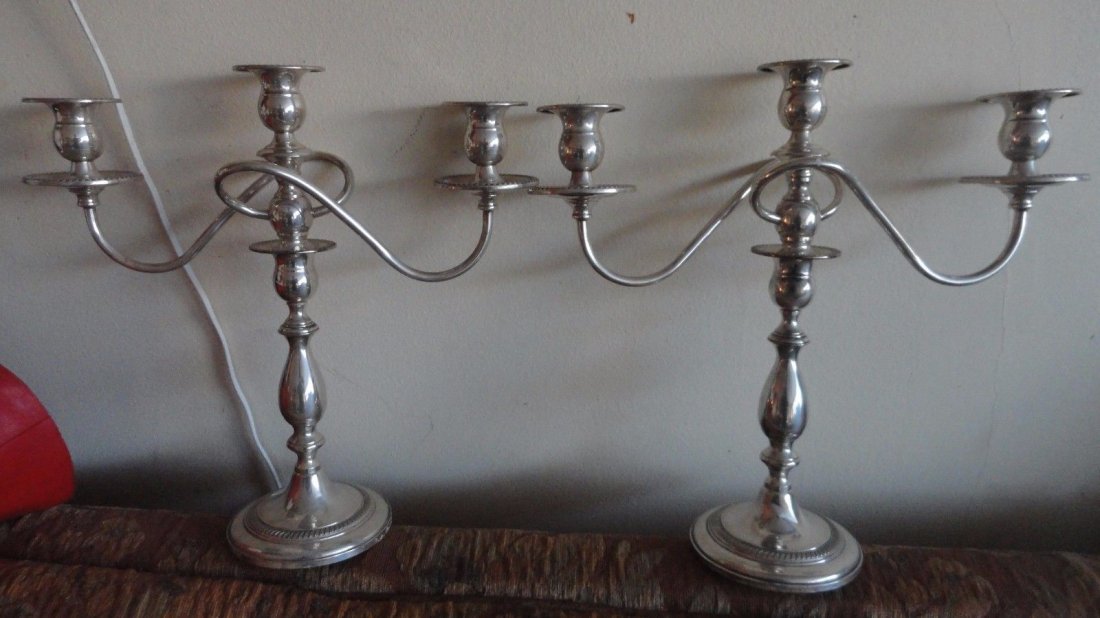 Pair of Fisher Sterling Silver Candelabra (1 of 7)