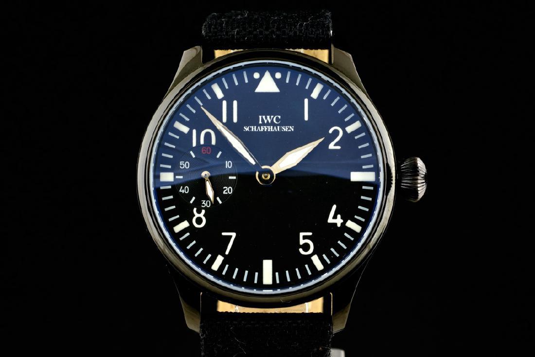 IWC Schaffhausen Stainless Steel Manual Watch: Brand: IWC Schaffhausen Metal: stainless steel PVD Case Size: Diameter 44mm without crown and 12 mm high Bracelet Length: 23 cm Movement Type: manual Shipping: Domestic: Flat-rate of $60.00 to anywher