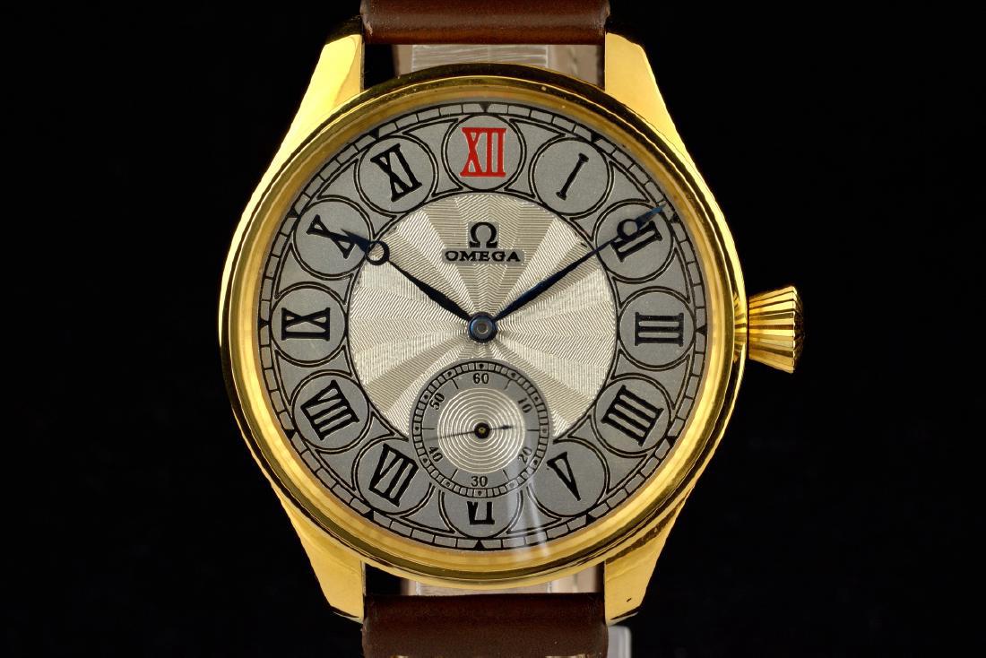 Omega Gold Plated Manual Watch: Brand: Omega Metal: stainless steel and gold plated Case Size: Diametre 46mm without crown and 14 mm high Bracelet Length: 22 cm Movement Type: manual Shipping: Domestic: Flat-rate of $60.00 to anywhe