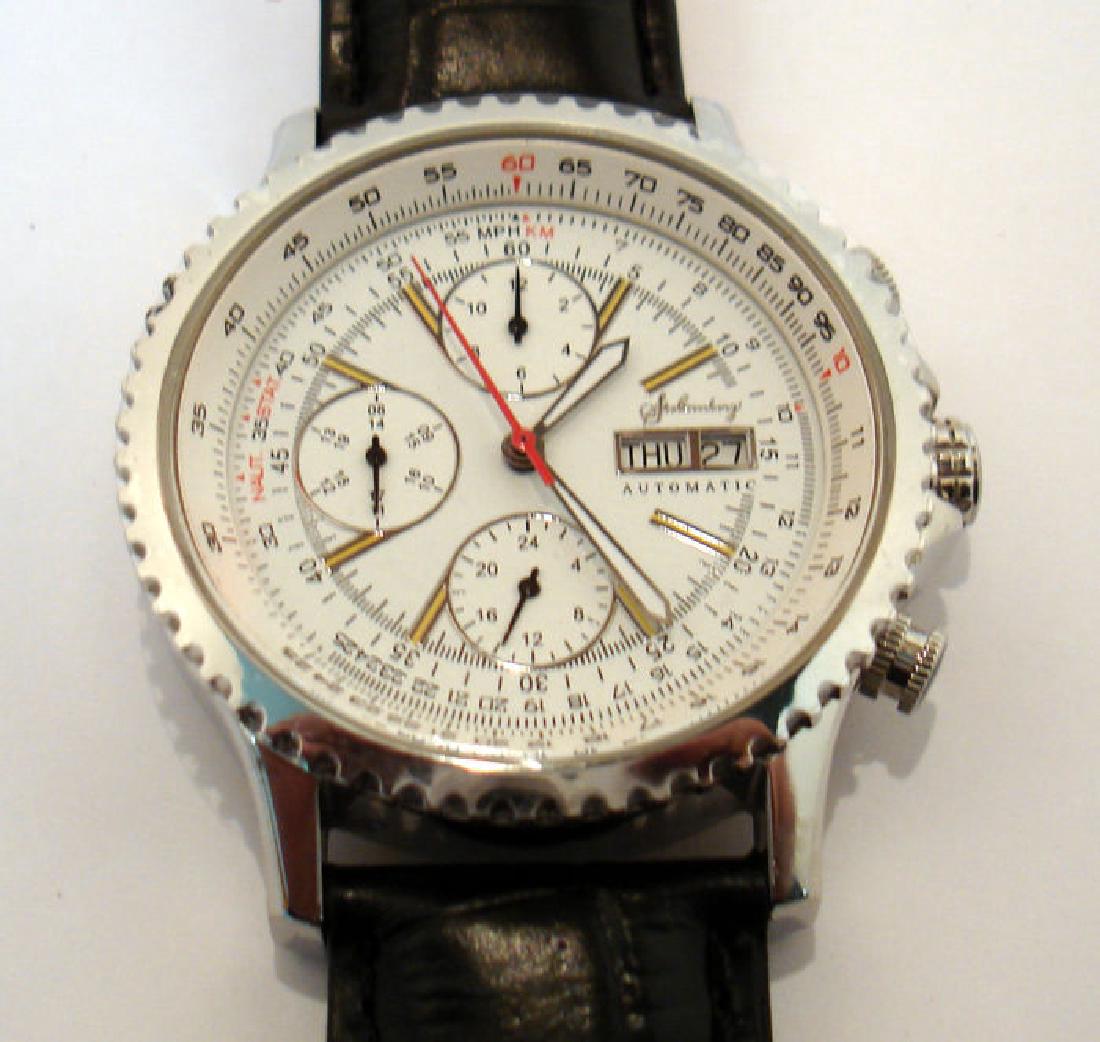 Stolzenberg Stainless Steel Day Date Automatic Watch (1 of 10)