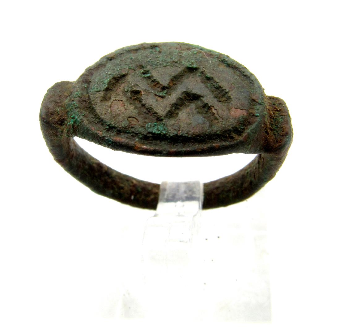 Ancient Greek Ring decorated with two snakes (1 of 3)