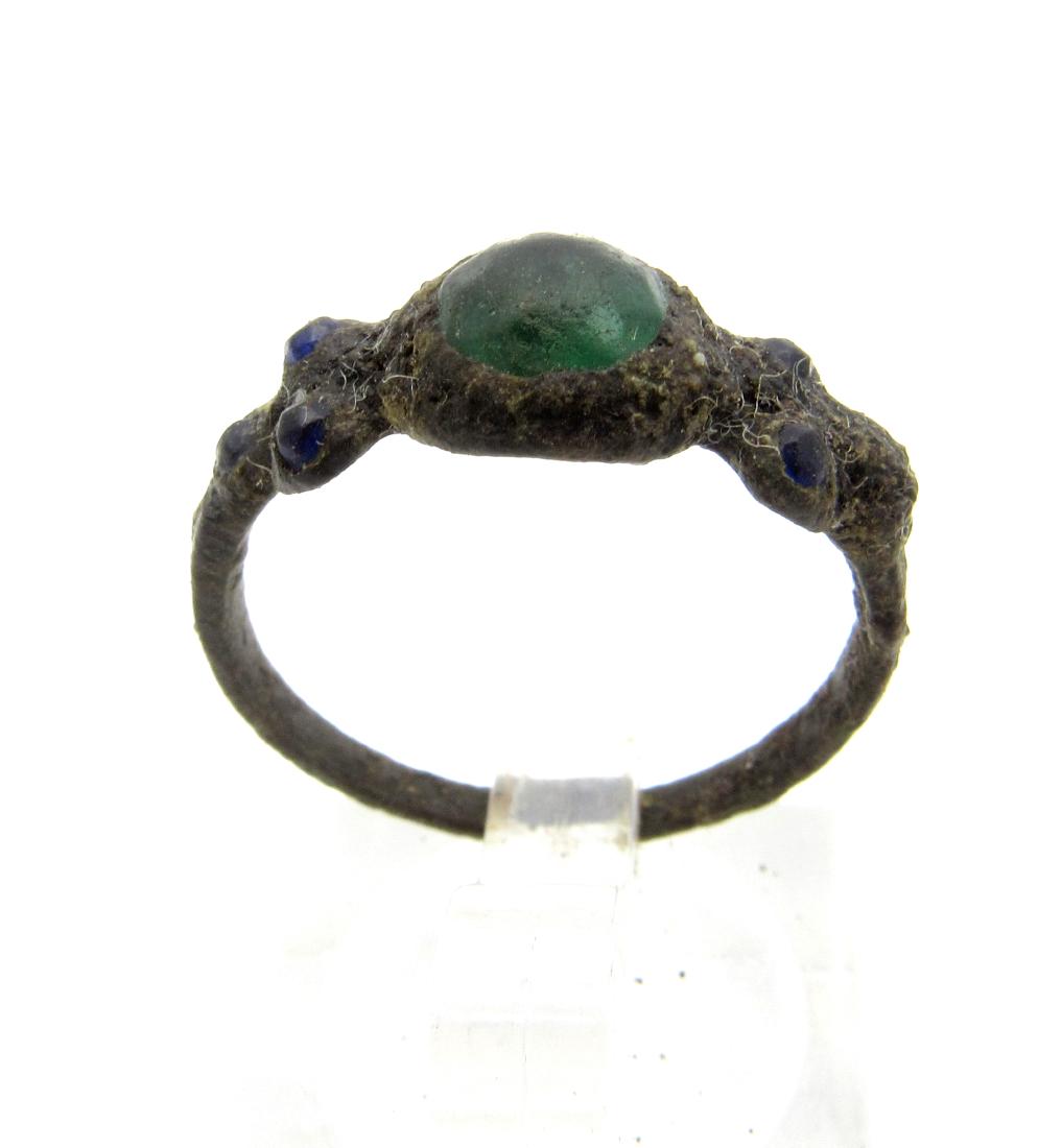 Late Medieval ring with stones (1 of 3)