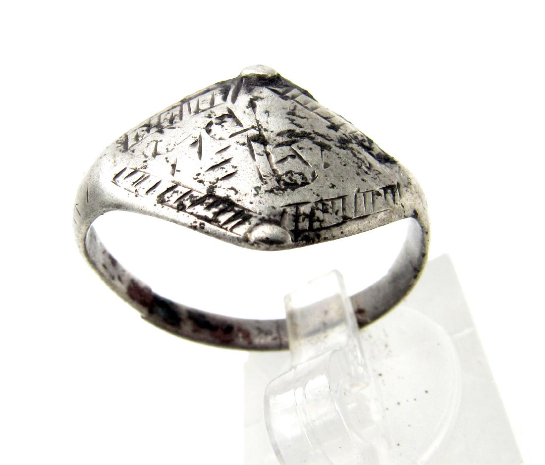 Medieval viking era silver ring (1 of 3)
