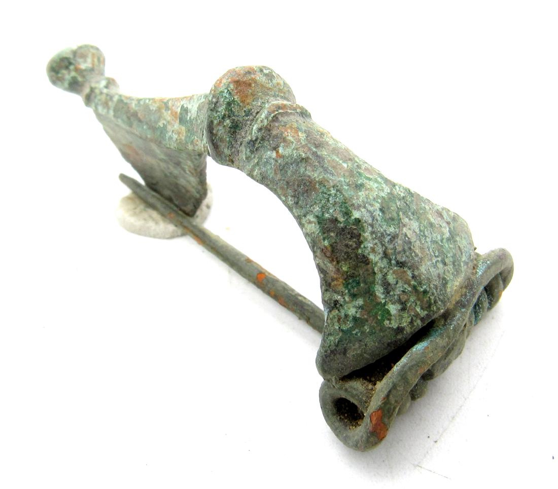 Ancient roman "Trumpet" shaped bow brooch (1 of 3)