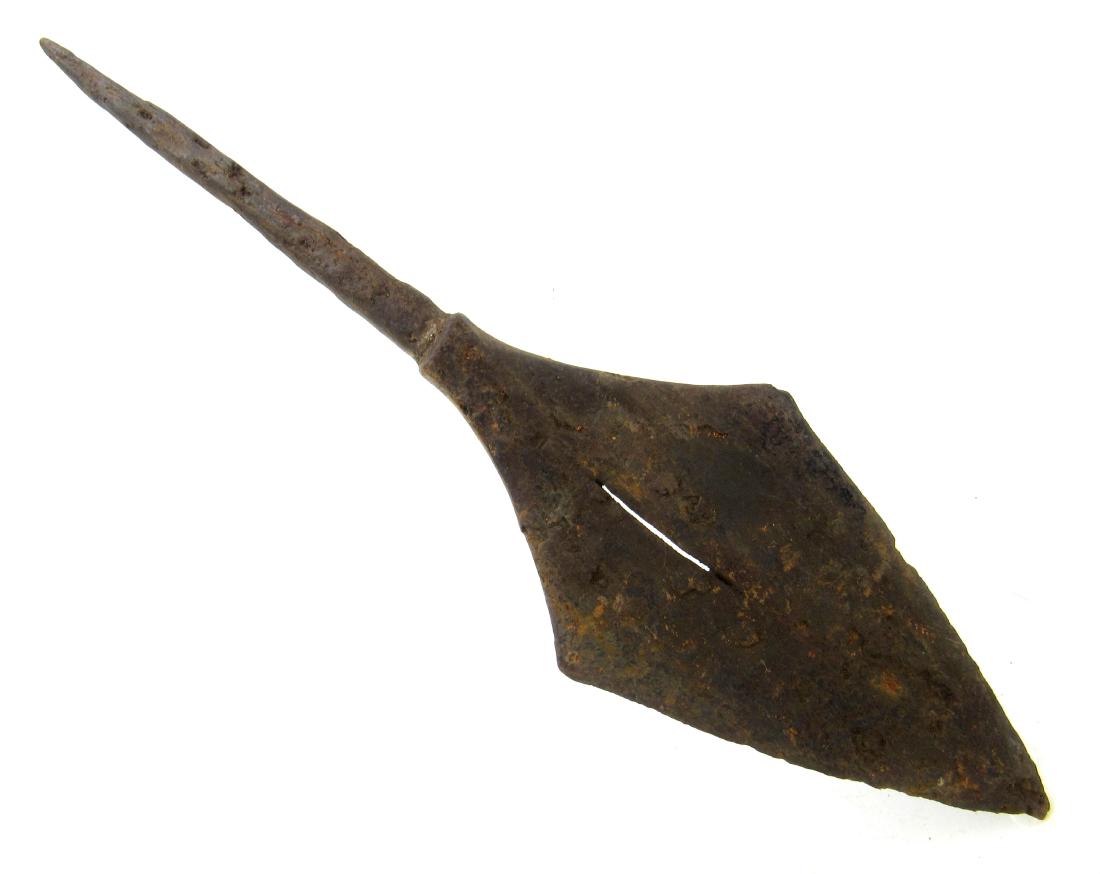 Medieval viking era military "Flaming" iron arrow (1 of 2)